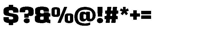 HD Corbit Narrow Extra Bold Font OTHER CHARS