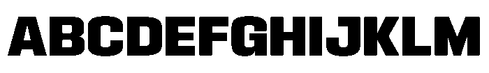 HD Corbit Narrow Extra Bold Font UPPERCASE