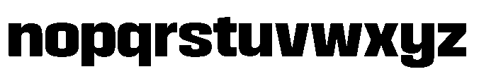 HD Corbit Narrow Extra Bold Font LOWERCASE