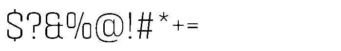 HD Corbit Narrow Extra Light Font OTHER CHARS