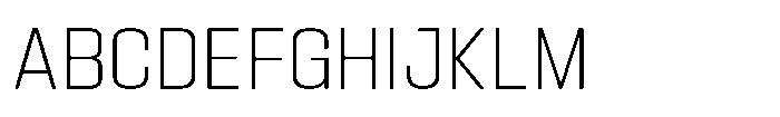 HD Corbit Narrow Extra Light Font UPPERCASE