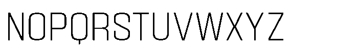 HD Corbit Narrow Extra Light Font UPPERCASE