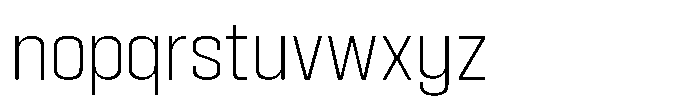 HD Corbit Narrow Extra Light Font LOWERCASE