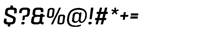 HD Corbit Narrow Italic Font OTHER CHARS