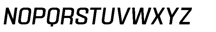 HD Corbit Narrow Italic Font UPPERCASE