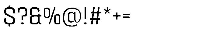 HD Corbit Narrow Light Font OTHER CHARS