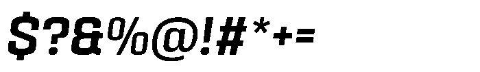 HD Corbit Narrow Medium Italic Font OTHER CHARS
