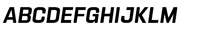 HD Corbit Narrow Medium Italic Font UPPERCASE