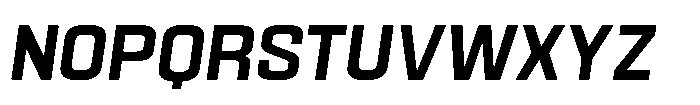 HD Corbit Narrow Medium Italic Font UPPERCASE