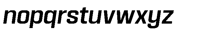HD Corbit Narrow Medium Italic Font LOWERCASE