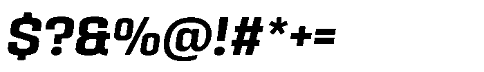 HD Corbit Narrow Semi Bold Italic Font OTHER CHARS