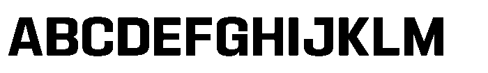 HD Corbit Narrow Semi Bold Font UPPERCASE