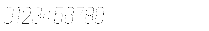 HD Corbit Narrow Thin Italic Font OTHER CHARS