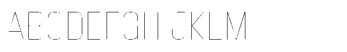 HD Corbit Narrow Thin Font UPPERCASE