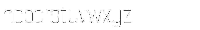 HD Corbit Narrow Thin Font LOWERCASE