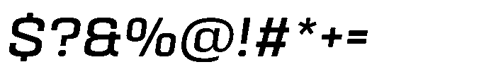 HD Corbit Regular Italic Font OTHER CHARS