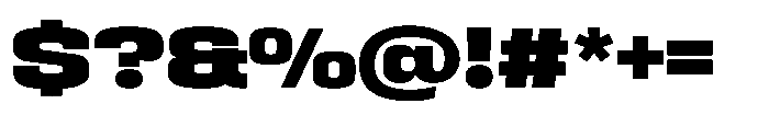 HD Corbit Semi Expanded Black Font OTHER CHARS