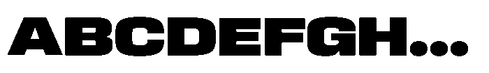 HD Corbit Semi Expanded Black Font UPPERCASE
