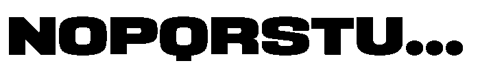 HD Corbit Semi Expanded Black Font UPPERCASE