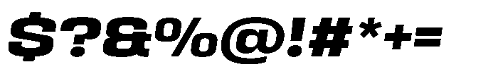 HD Corbit Semi Expanded Bold Italic Font OTHER CHARS