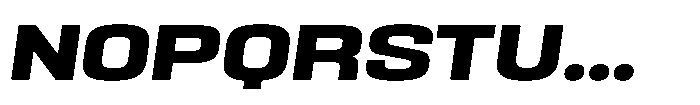 HD Corbit Semi Expanded Bold Italic Font UPPERCASE