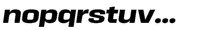 HD Corbit Semi Expanded Bold Italic Font LOWERCASE