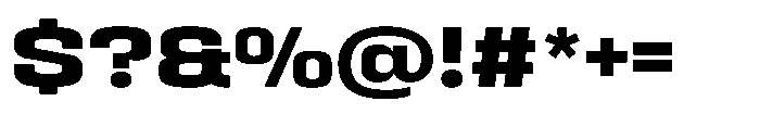 HD Corbit Semi Expanded Bold Font OTHER CHARS