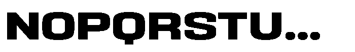 HD Corbit Semi Expanded Bold Font UPPERCASE