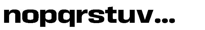 HD Corbit Semi Expanded Bold Font LOWERCASE
