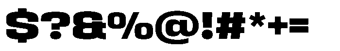HD Corbit Semi Expanded Extra Bold Font OTHER CHARS