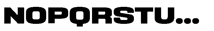 HD Corbit Semi Expanded Extra Bold Font UPPERCASE