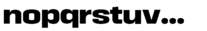 HD Corbit Semi Expanded Extra Bold Font LOWERCASE