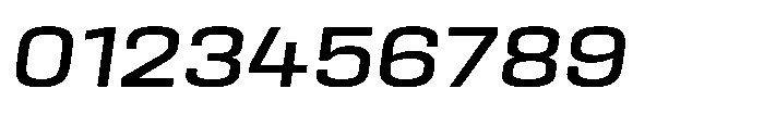 HD Corbit Semi Expanded Italic Font OTHER CHARS