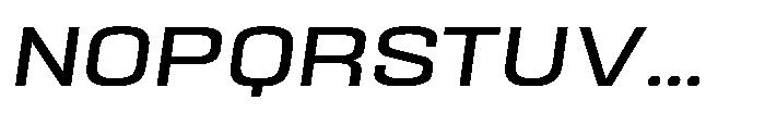 HD Corbit Semi Expanded Italic Font UPPERCASE