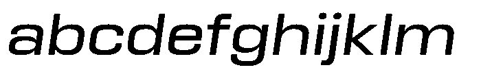 HD Corbit Semi Expanded Italic FONT