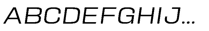 HD Corbit Semi Expanded Light Italic Font UPPERCASE