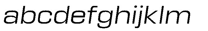 HD Corbit Semi Expanded Light Italic FONT