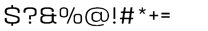 HD Corbit Semi Expanded Light Font OTHER CHARS
