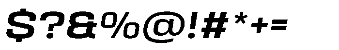 HD Corbit Semi Expanded Medium Italic Font OTHER CHARS