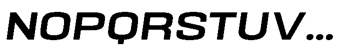 HD Corbit Semi Expanded Medium Italic Font UPPERCASE