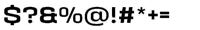 HD Corbit Semi Expanded Medium Font OTHER CHARS