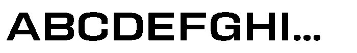 HD Corbit Semi Expanded Medium Font UPPERCASE