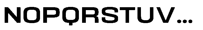 HD Corbit Semi Expanded Medium Font UPPERCASE