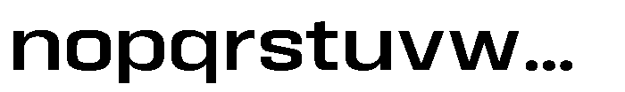 HD Corbit Semi Expanded Medium Font LOWERCASE