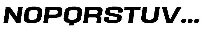 HD Corbit Semi Expanded Semi Bold Italic Font UPPERCASE