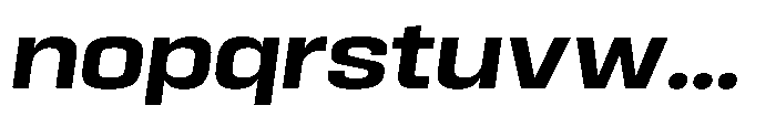 HD Corbit Semi Expanded Semi Bold Italic Font LOWERCASE