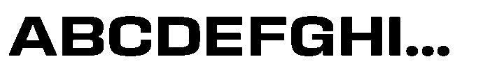 HD Corbit Semi Expanded Semi Bold Font UPPERCASE