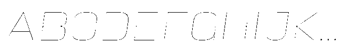 HD Corbit Semi Expanded Thin Italic Font UPPERCASE