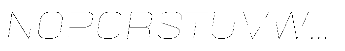 HD Corbit Semi Expanded Thin Italic Font UPPERCASE