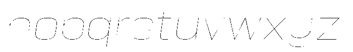 HD Corbit Semi Expanded Thin Italic Font LOWERCASE